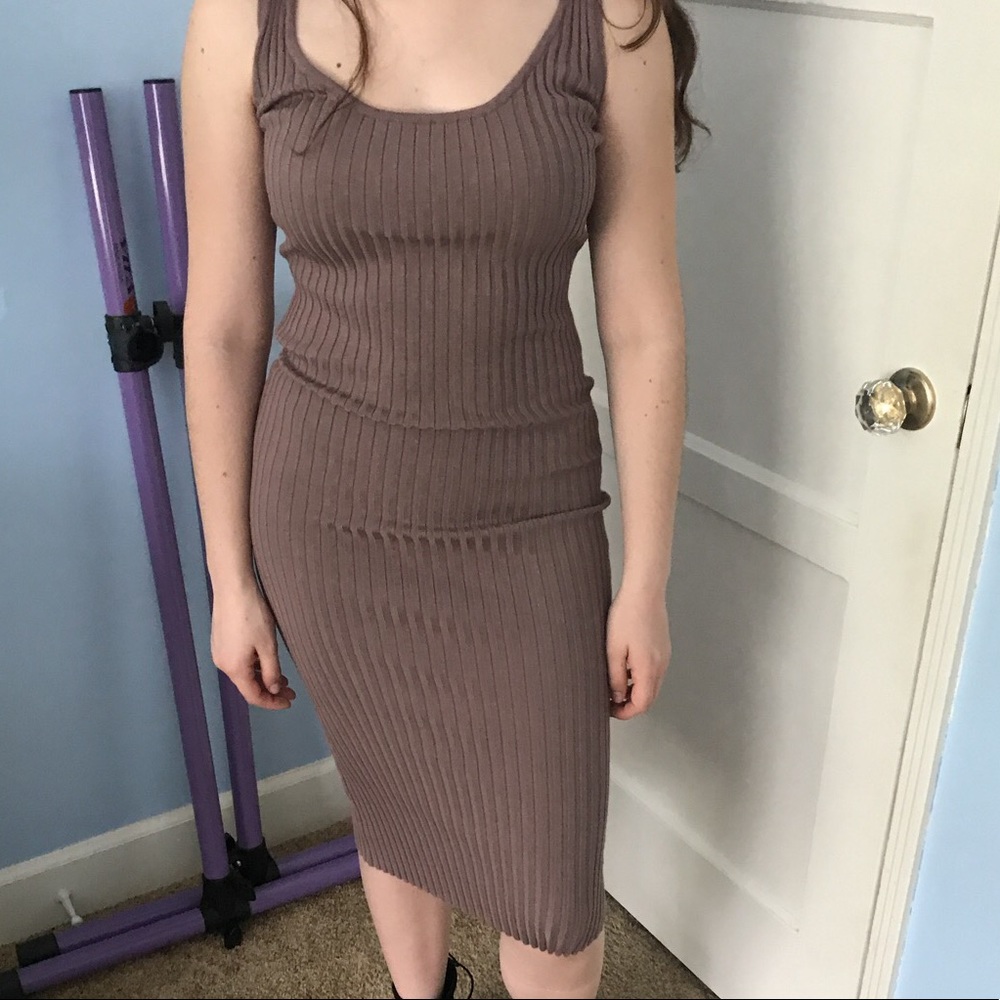 Missguided Ribbed Bodycon Dress
